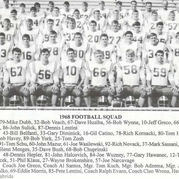 1968 Football Squad