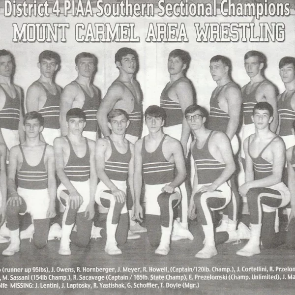 1968-69 MOUNT CARMEL AREA WRESTLING TEAM