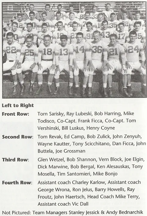 1954 EASTERN CONFERENCE CHAMPIONSHIP FOOTBALL TEAM